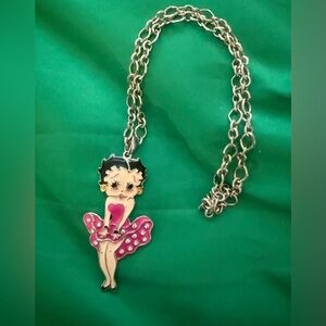 Betty Boop Cartoon Character Necklace